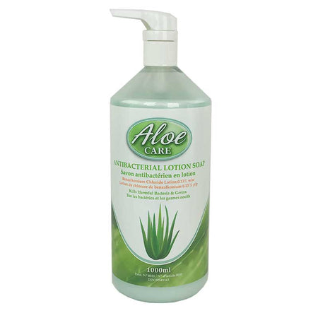 Aloe-Care Anti-Bacterial Lotion Hand Soap - Pump Bottle | 1L - Beauty Pro Supplies Canada
