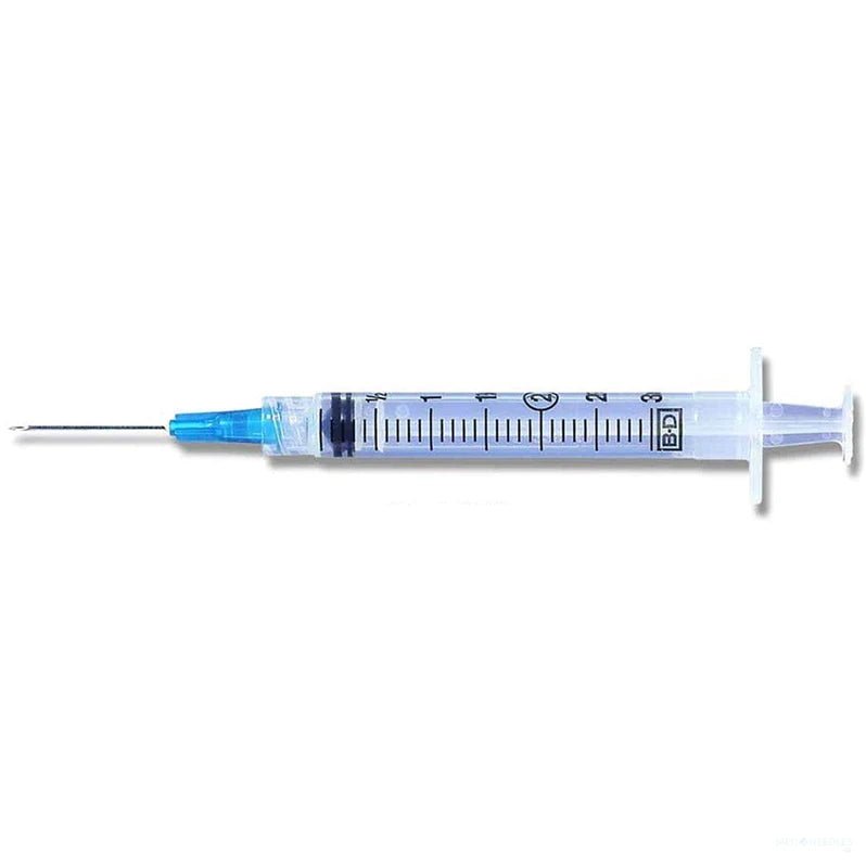 BD 309581 Syringe with Needle - 3 mL | 25G x 1" | Sterile | Box of 100 - Beauty Pro Supplies Canada