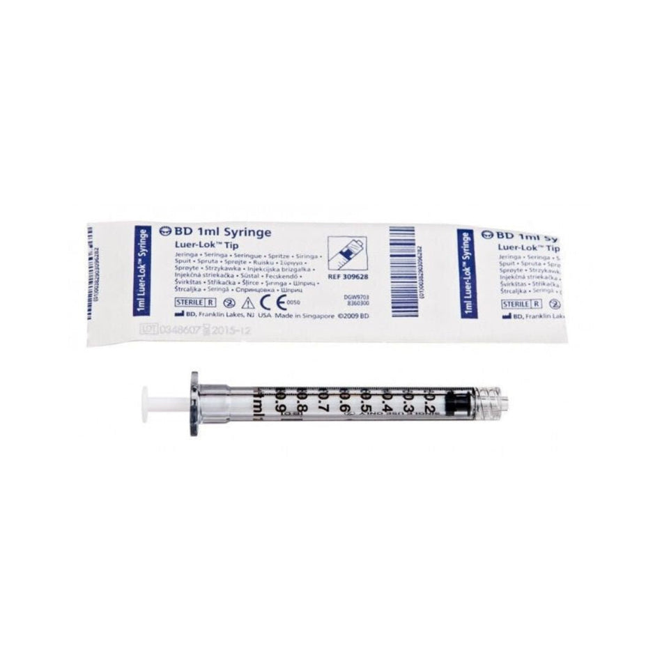 BD 309628 1 ml General Use Syringe (No Needle) Luer-Lok™ Tip | 100 per Box - Beauty Pro Supplies Canada