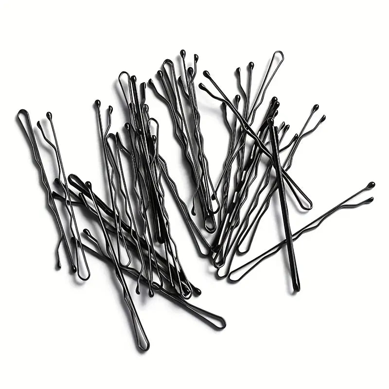 Black Bobby Pins, 2” Hairpin Wave, 100 pieces - Beauty Pro Supplies Canada