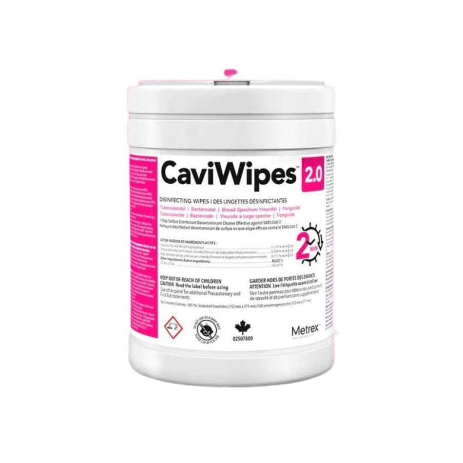 CaviWipes 2.0 Surface Disinfectant Wipe - 6" x 7" | 160 count - Beauty Pro Supplies Canada