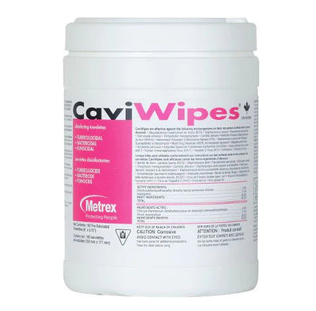CaviWipes Surface Disinfectant Wipe - 6" x 7" | Pack of 160 - Beauty Pro Supplies Canada