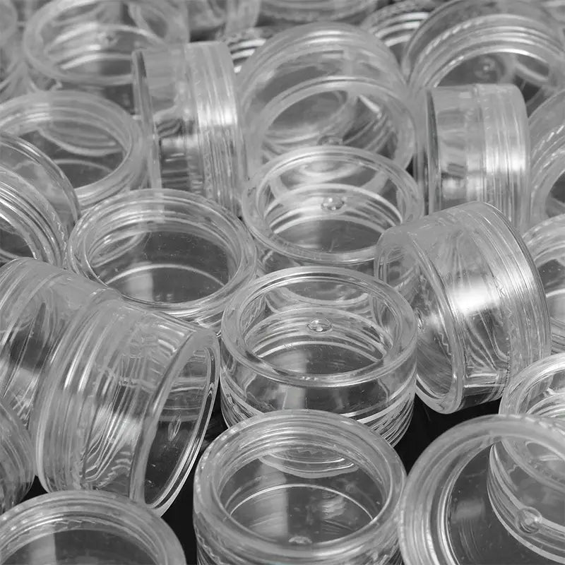 Clear 3g / 3ml Cosmetic Sample Containers, 50 Pack - Beauty Pro Supplies Canada