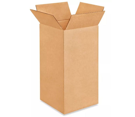 Corrugated Box, Tall 6" x 6" x 12" - Beauty Pro Supplies Canada