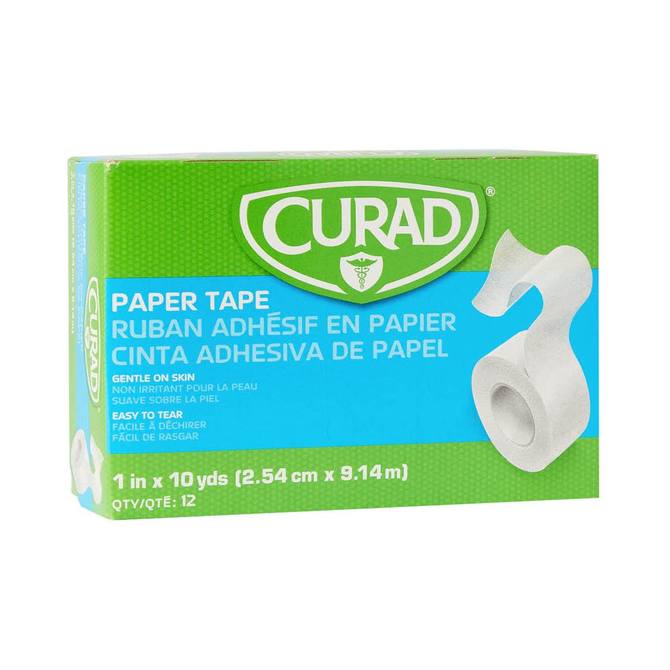 Curad Paper Adhesive Medical Tape, 1" x 10 yd