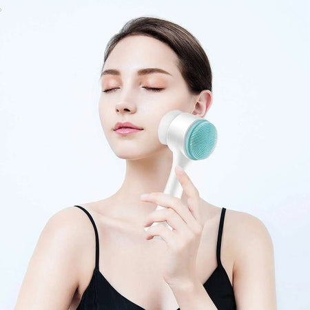 Deep Cleansing Dual Action Facial Brush - Blue - Beauty Pro Supplies Canada