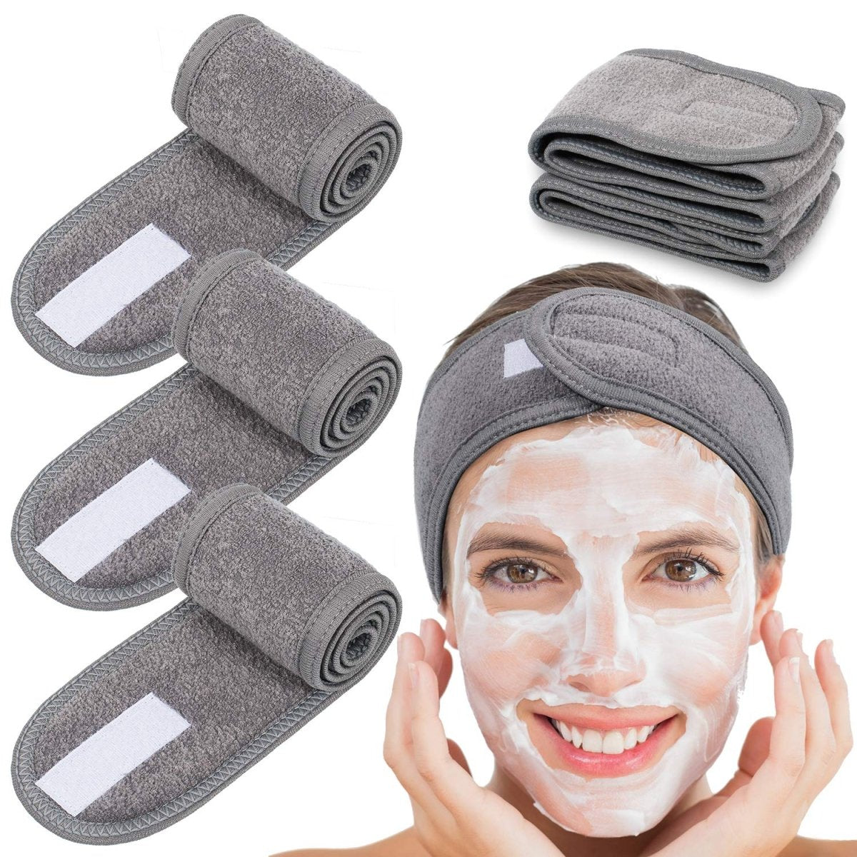 Deluxe Adjustable Spa Headband, Various Colors - Beauty Pro Supplies Canada