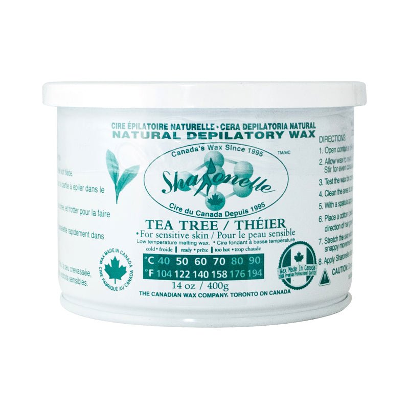 Depilatory Soft Wax, Tea Tree (14oz / 400g) - Beauty Pro Supplies Canada