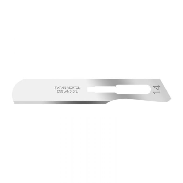 #14 Swann Morton Dermaplaning Blade | Stainless Steel - Box of 100 - Beauty Pro Supplies Canada