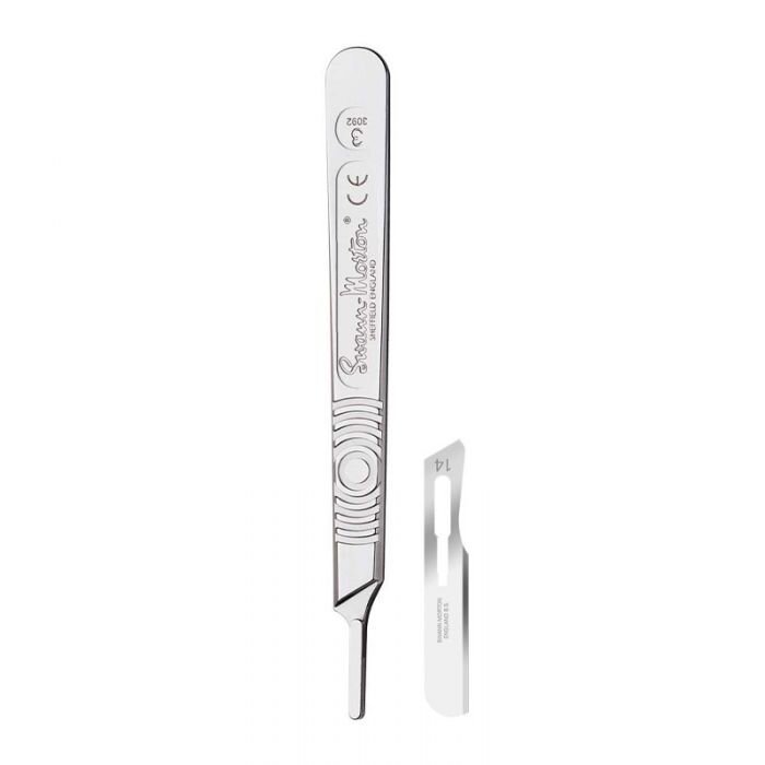 #14 Swann Morton Dermaplaning Blade | Stainless Steel - Pkg of 25