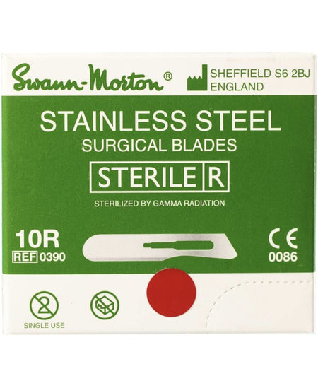 #10R Swann Morton Dermaplaning Blade (Butter Blade) | QTY 25