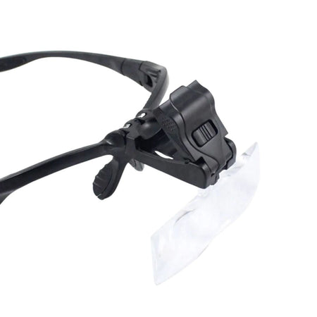 Dermaplaning Facial Magnifying Glasses with 5 Interchangeable Lenses + LED