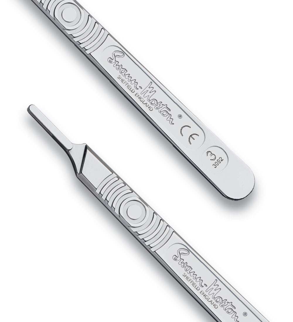 #3 Swann Morton Dermaplaning Tool / Handle, Surgical Stainless Steel | EACH - Beauty Pro Supplies Canada