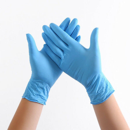 Disposable Nitrile Gloves, Blue, Case of 1,000 (10x100)