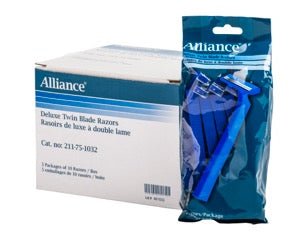 Disposable Razor Deluxe Twin Blade - Pack of 10 - Beauty Pro Supplies Canada