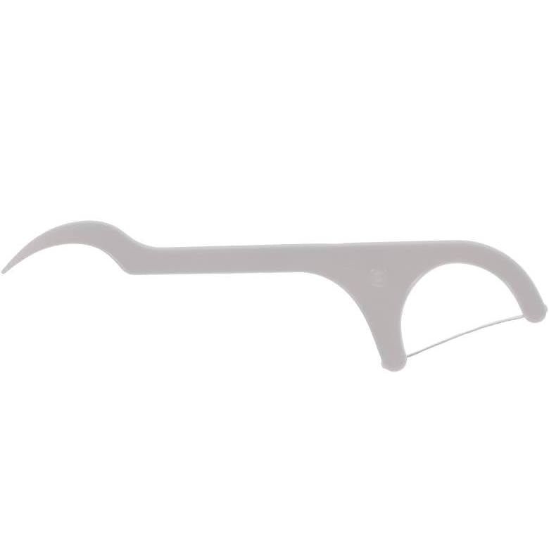 Disposable Tooth Floss Picks, White 100/pieces - Beauty Pro Supplies Canada