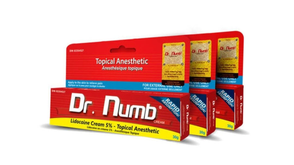 Dr Numb Numbing Cream | Topical Numbing Cream for Laser, Microneedling + Tattoo Removal - Beauty Pro Supplies Canada