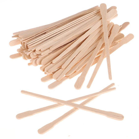 Wax Stick Applicator, 3.4" for Brow + Facial Waxing (100 pieces)