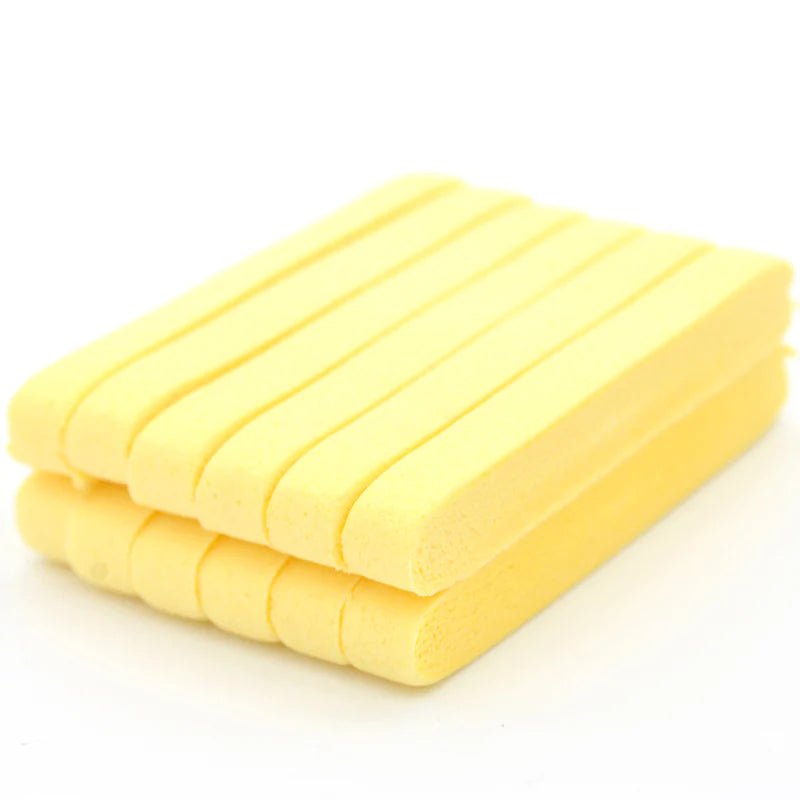 Disposable Facial Sponge, Compressed Cellulose Sponges Yellow, 12 pieces