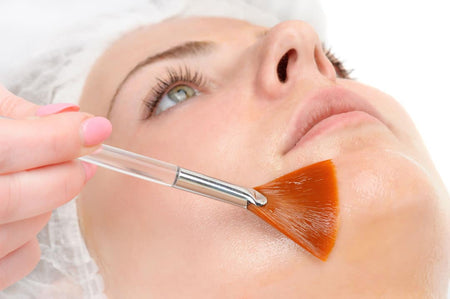 Facial Fan Brush for Chemical Peels - Golden Tip