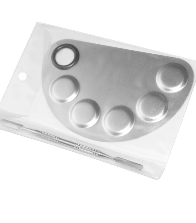 Facial / Makeup Palette - Stainless Steel