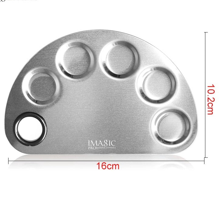 Facial/Makeup Palette - Stainless Steel - Beauty Pro Supplies Canada