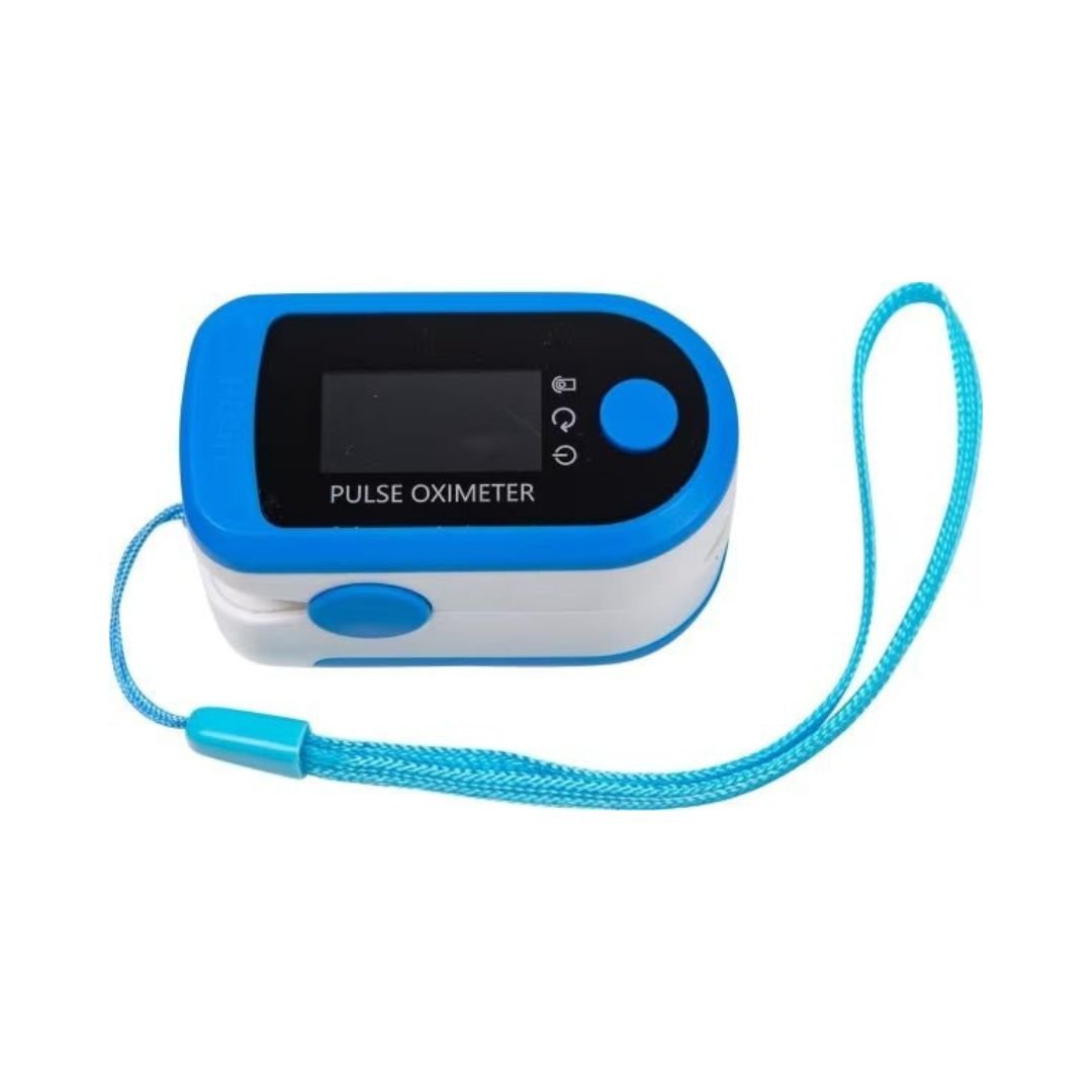 Fingertip Pulse Oximeter + Blood Oxygen Meter