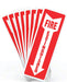 Fire Extinguisher Signs, Safety Sign Sticker 4" X 12"