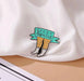 Lapel Pin - Fuzzy Legs Club Hair Removal Enamel Pin for Aestheticians + Laser Techs