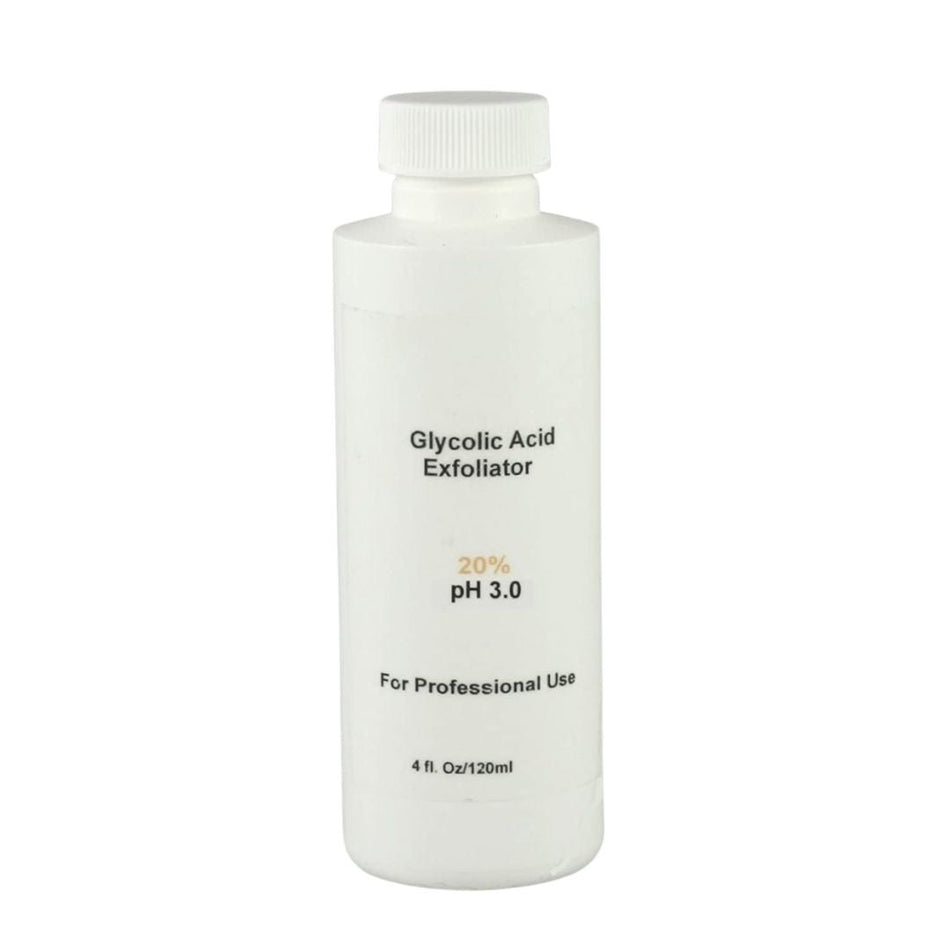 Glycolic Acid 20% - Professional Use Skin Peel | pH 3.0 | 4oz/120ml - Beauty Pro Supplies Canada