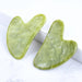 Gua Sha Facial Tool, Jade Green Lymphatic Drainage Facial Massage Tool