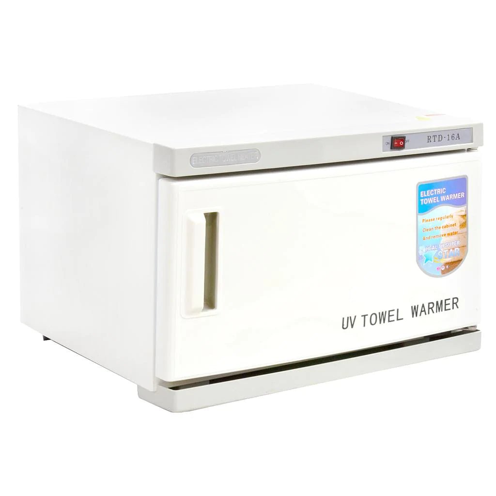 Hot Towel Warmer Towel with UV Light Disinfection, White | 16L - Beauty Pro Supplies Canada