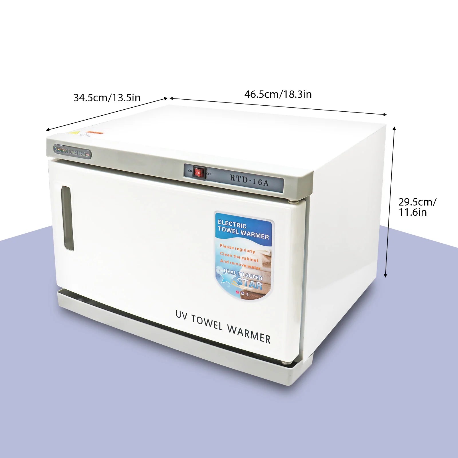 Hot Towel Warmer Towel with UV Light Disinfection, White | 16L - Beauty Pro Supplies Canada