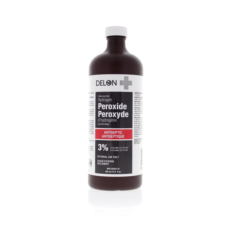 Hydrogen Peroxide 3% - 450mL - Beauty Pro Supplies Canada