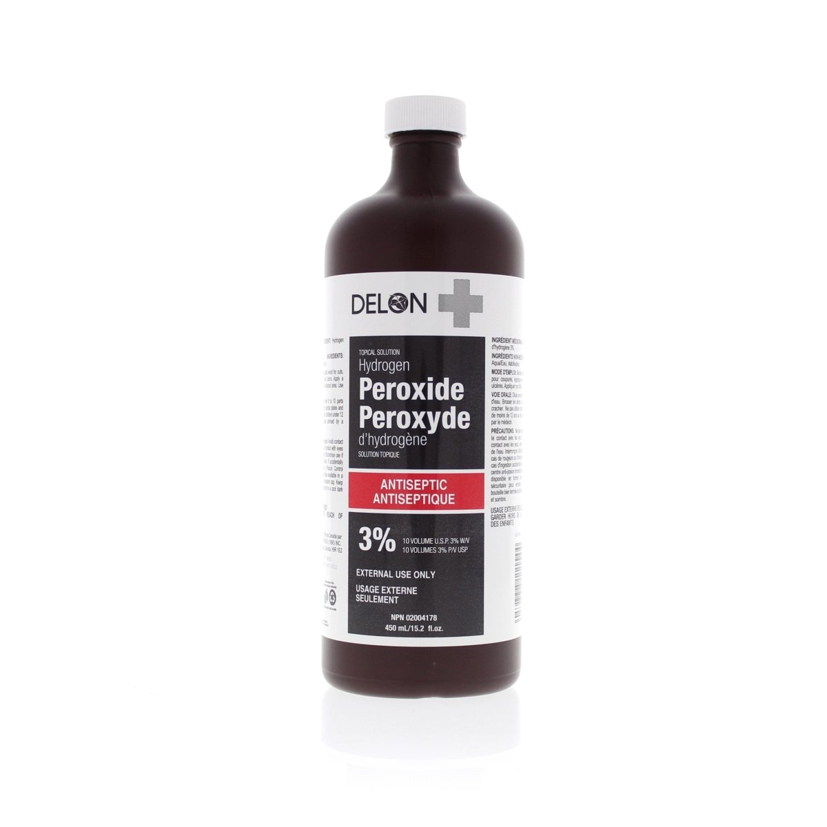 Delon 3% Hydrogen Peroxide Antiseptic 450ml