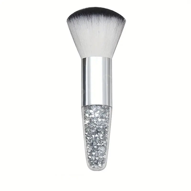 Loose Powder Brush, Silver - Beauty Pro Supplies Canada