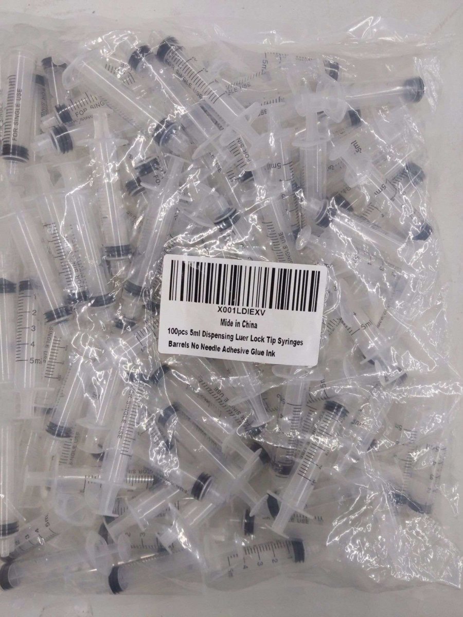 5cc/5ml Luer Lock Syringe, without Needle | Non-Sterile | Pack of 100