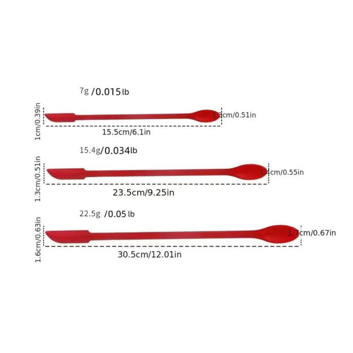 Mini Silicone Spatulas, Double Ended, Individual