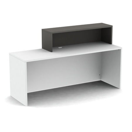 Modern Angle Reception Desk 24×72″ - Beauty Pro Supplies Canada