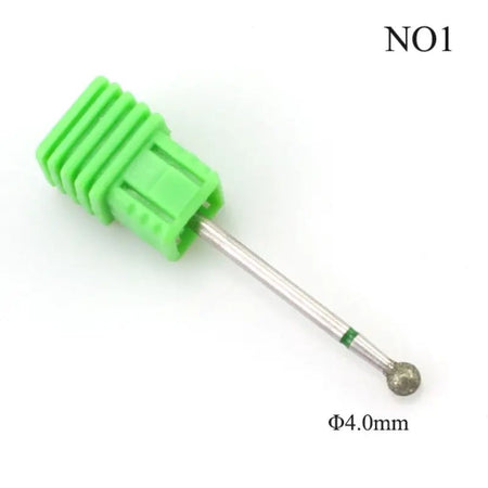 Nail Drill Bit - 4.0mm Diamond Ball Shape for E-File 3/32” - Beauty Pro Supplies Canada