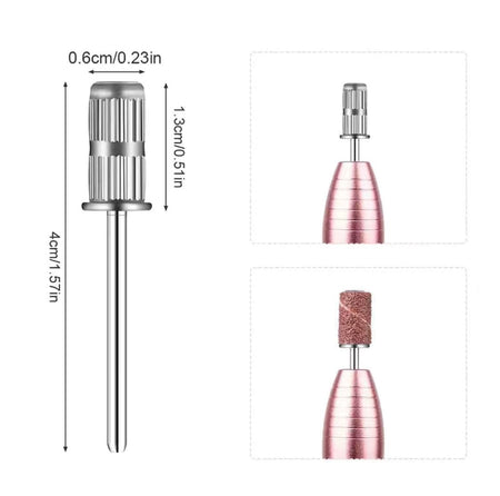 Nail Drill Bit - Mandrel Bit Sanding Drum 3/32”