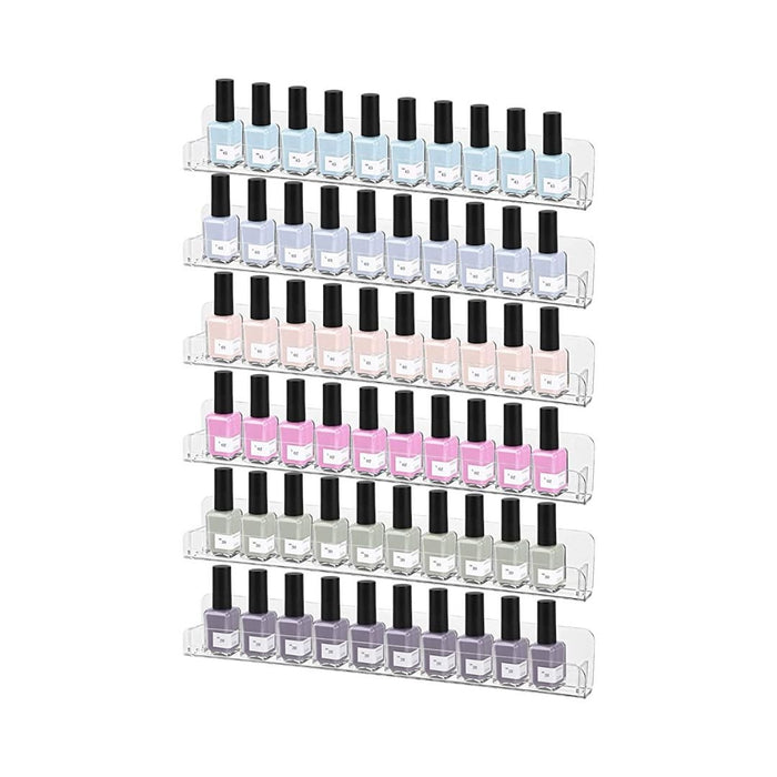 15" Clear Acrylic Nail Polish Organizer Display Shelf (1 piece)