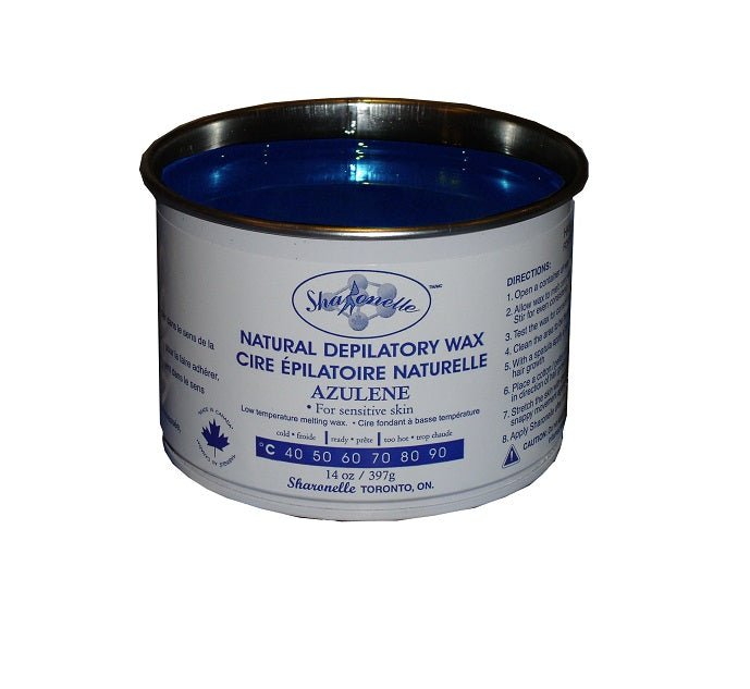 Natural Depilatory Wax for Hair Removal, Azulene (14oz / 400g) - Beauty Pro Supplies Canada