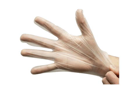 Disposable Poly Gloves, Clear, 500/box