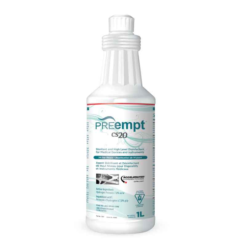 PREempt CS20 Disinfectant for Instrument + Devices (1 Litre) - Beauty Pro Supplies Canada