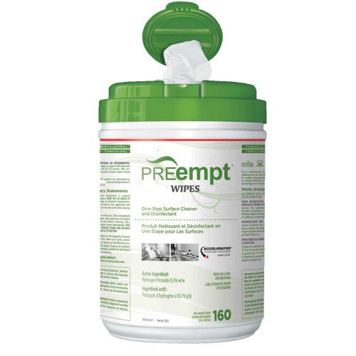 PREempt Surface Disinfectant Wipes (160 count) - Beauty Pro Supplies Canada