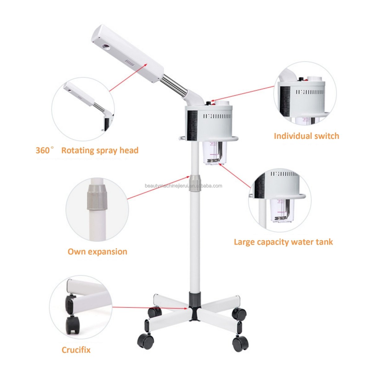 Professional Spa Facial Steamer, Floor Model - Beauty Pro Supplies Canada