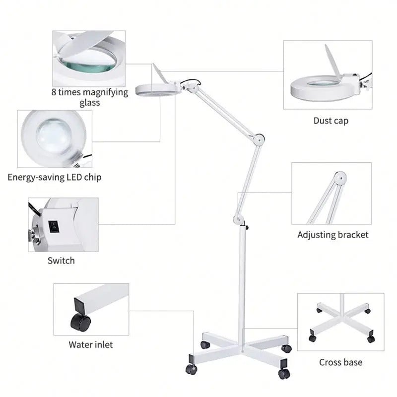 Professional Spa LED Magnifying Lamp - Floor Model - Beauty Pro Supplies Canada