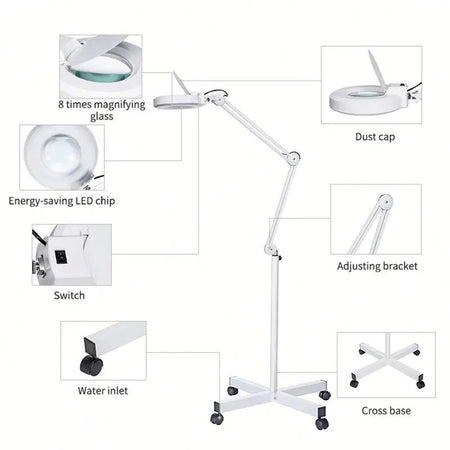 Professional Spa LED Magnifying Lamp - Floor Model - Beauty Pro Supplies Canada