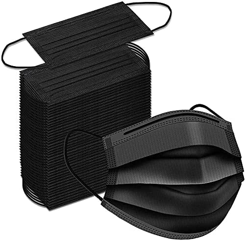 Protective Earloop Face Mask - Non-Medical | Black | Box of 50 - Beauty Pro Supplies Canada